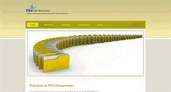 Desktop Screenshot of fileharmonizer.com