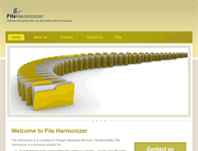Tablet Screenshot of fileharmonizer.com